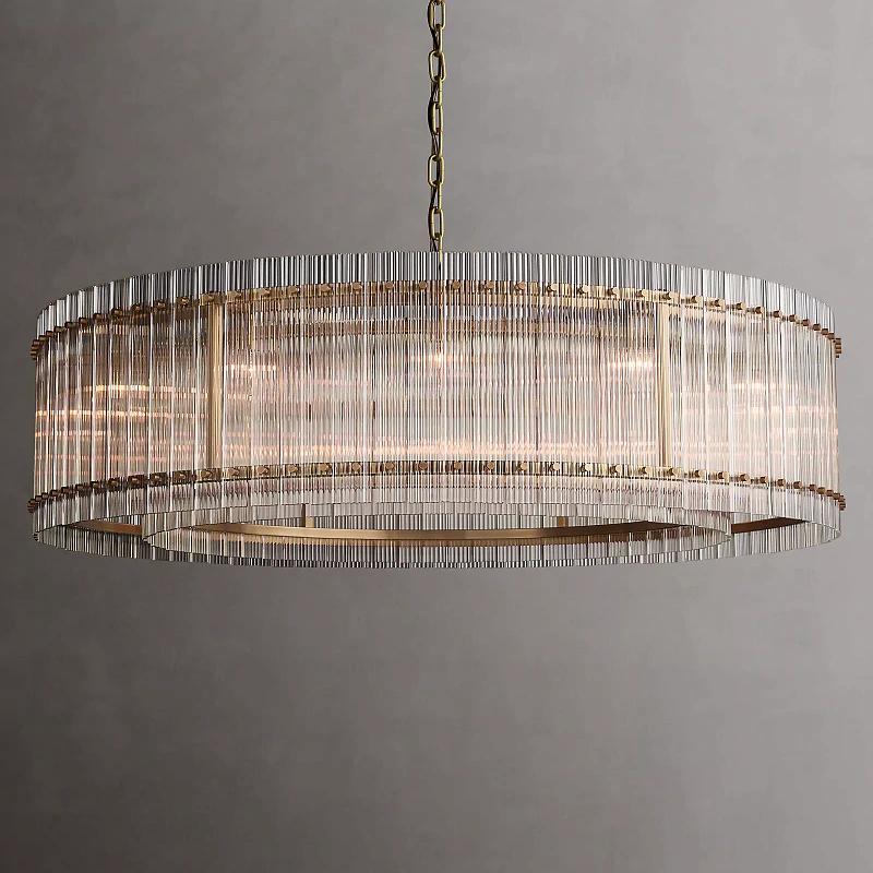 San Marcom Modern Glass Round Chandelier 48"