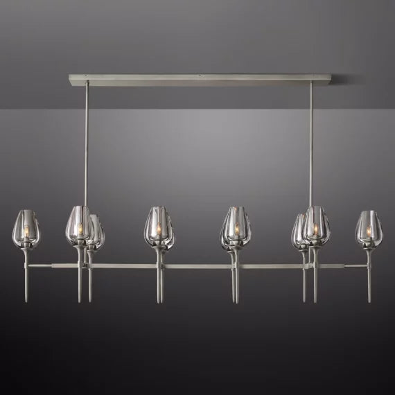 Tulip Linear Chandelier 65″