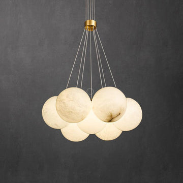 Alabaster Modern Pearl Ball Pendant Light For Dining Room