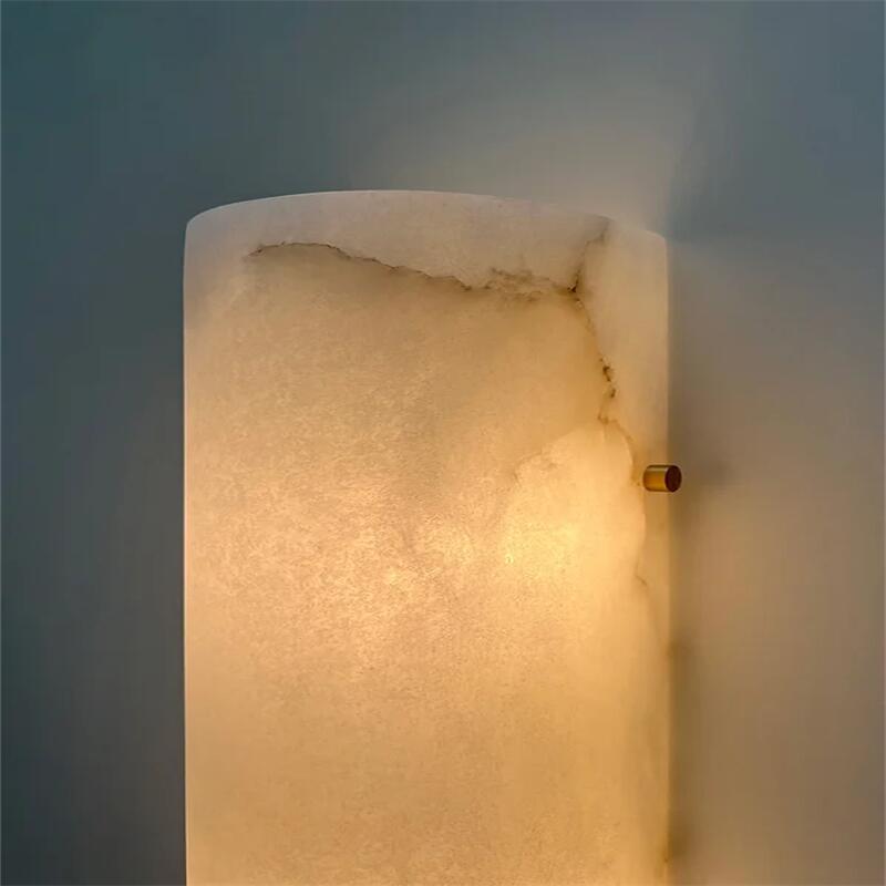 Alabaster Murray Contemporary Domo Wall Sconce For Bedroom