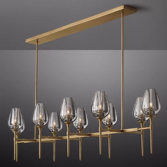 Tulip Linear Chandelier 65″