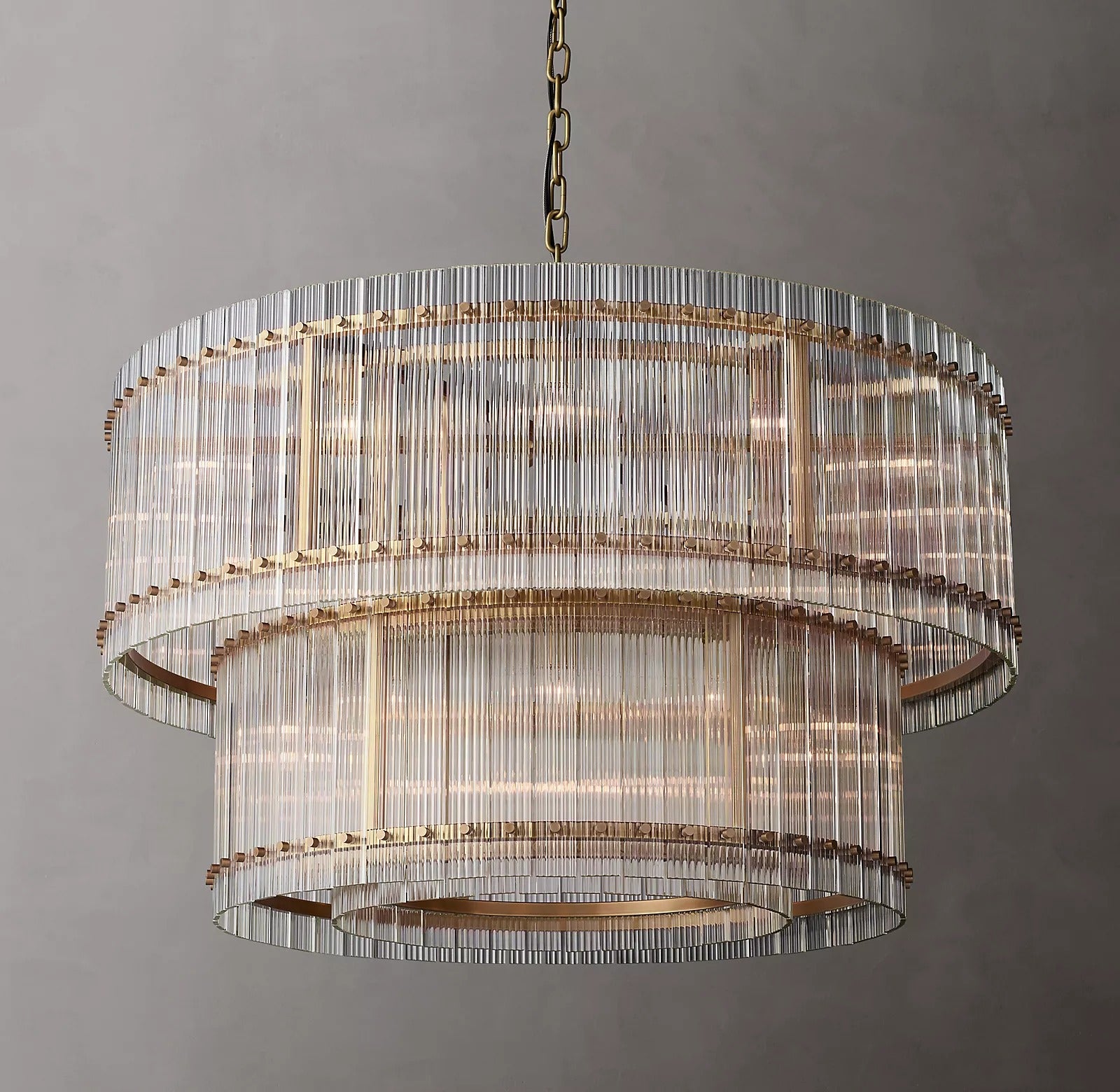 San Marcom Modern 2-Tier luxury Round Chandelier 48"