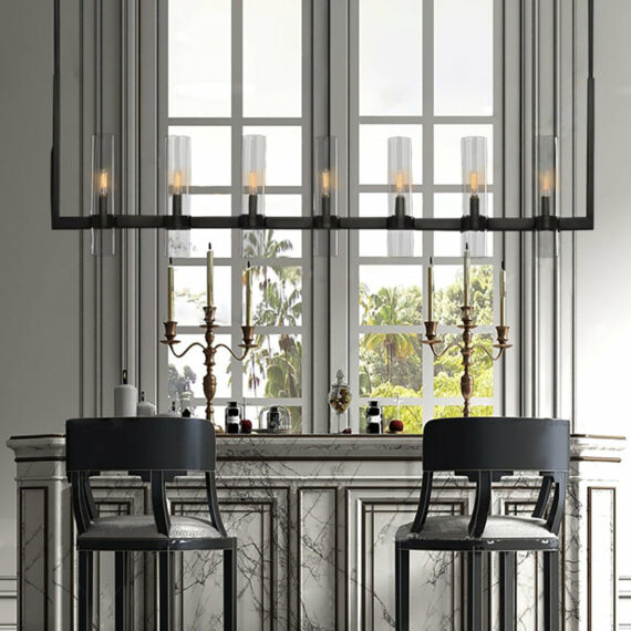 Ravelle Linear Chandelier 71″, 9-Lights