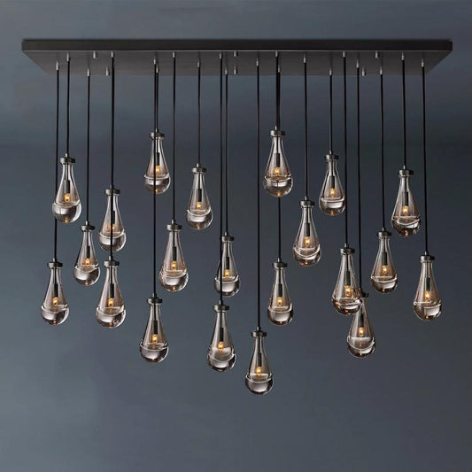 Raindrop Linear Chandelier Lighting 72"