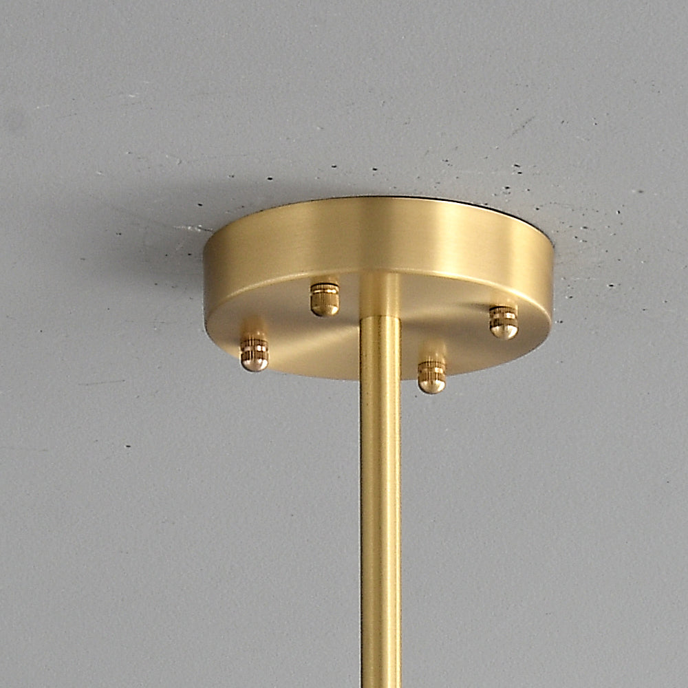 6 lights bud glass shade chandelier for kithen lsland