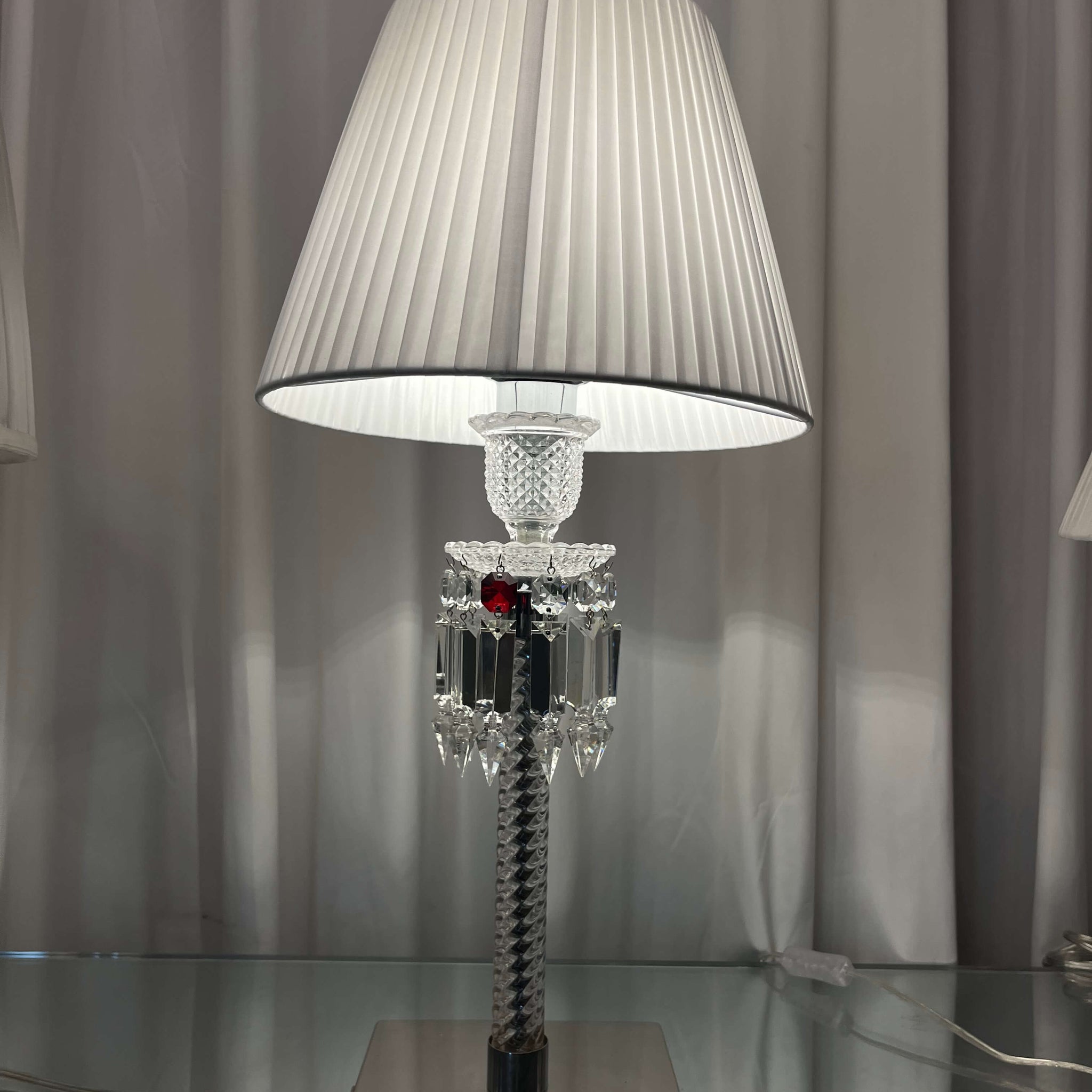 Baccarat Crystal TORCH Table LAMP