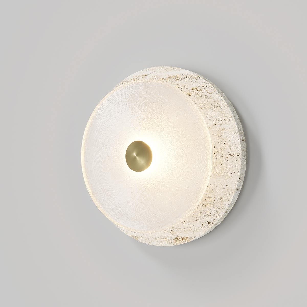 Coral Travertine Wall Lamp