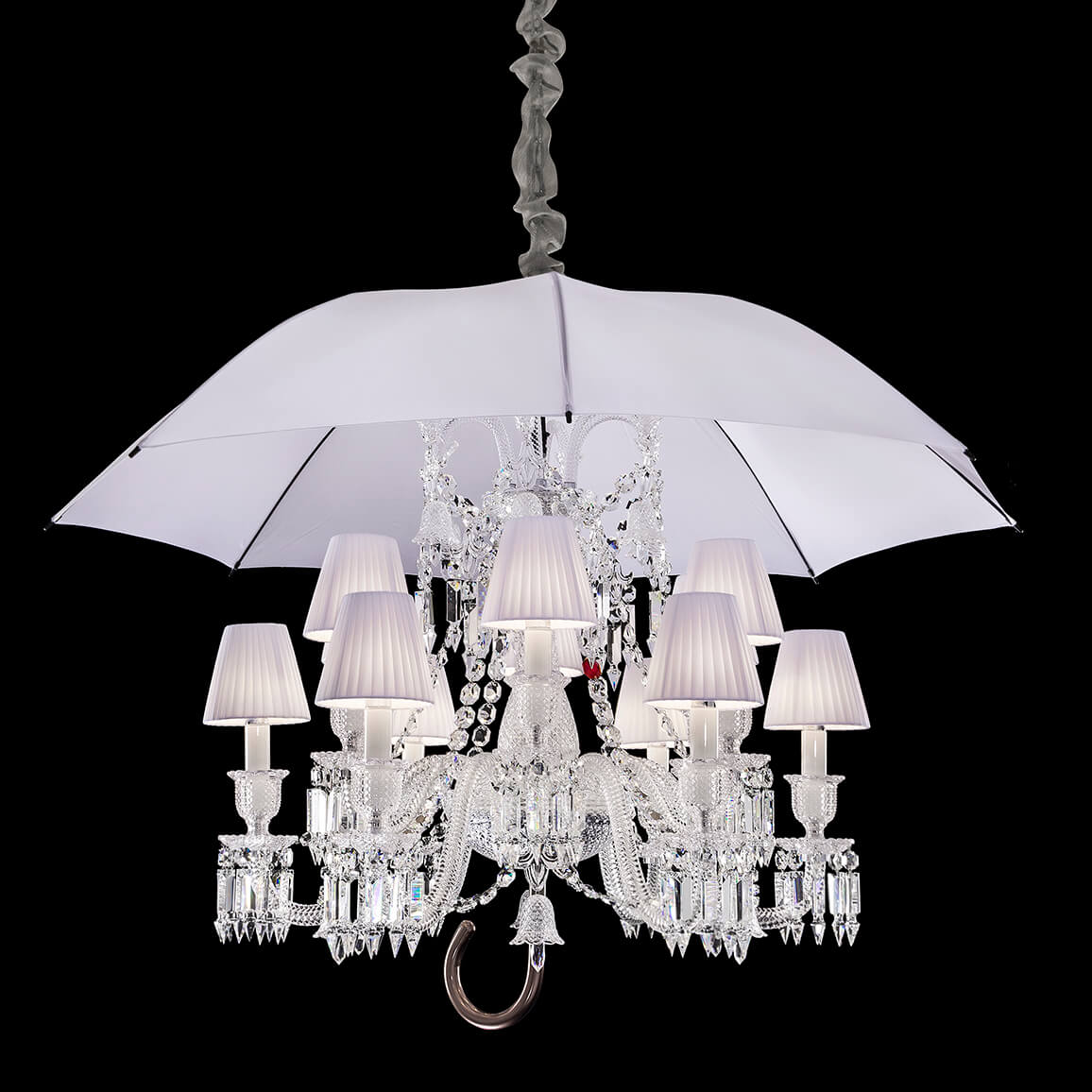 Baccarat style 12 lights MARIE COQUINE CHANDELIER