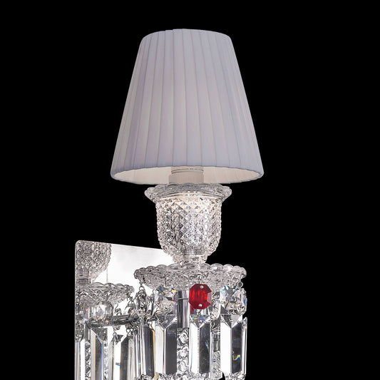 Baccarat style 1 light long Zenith Wall light