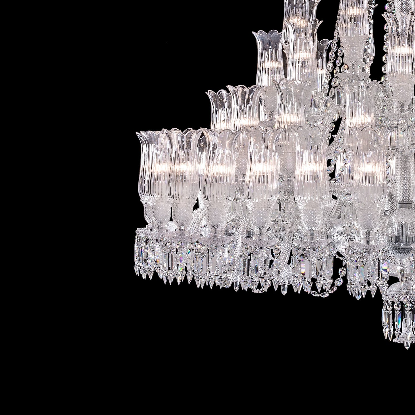 67 Lights Baccarat Large Entrance Chandelier