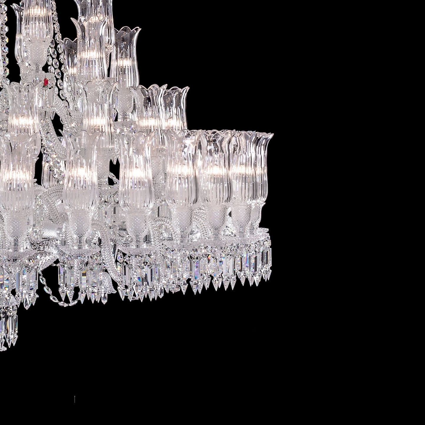 67 Lights Baccarat Large Entrance Chandelier