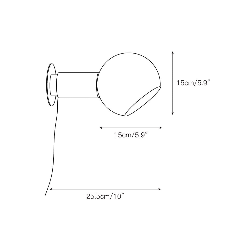Donya Sphere Wall Lamp