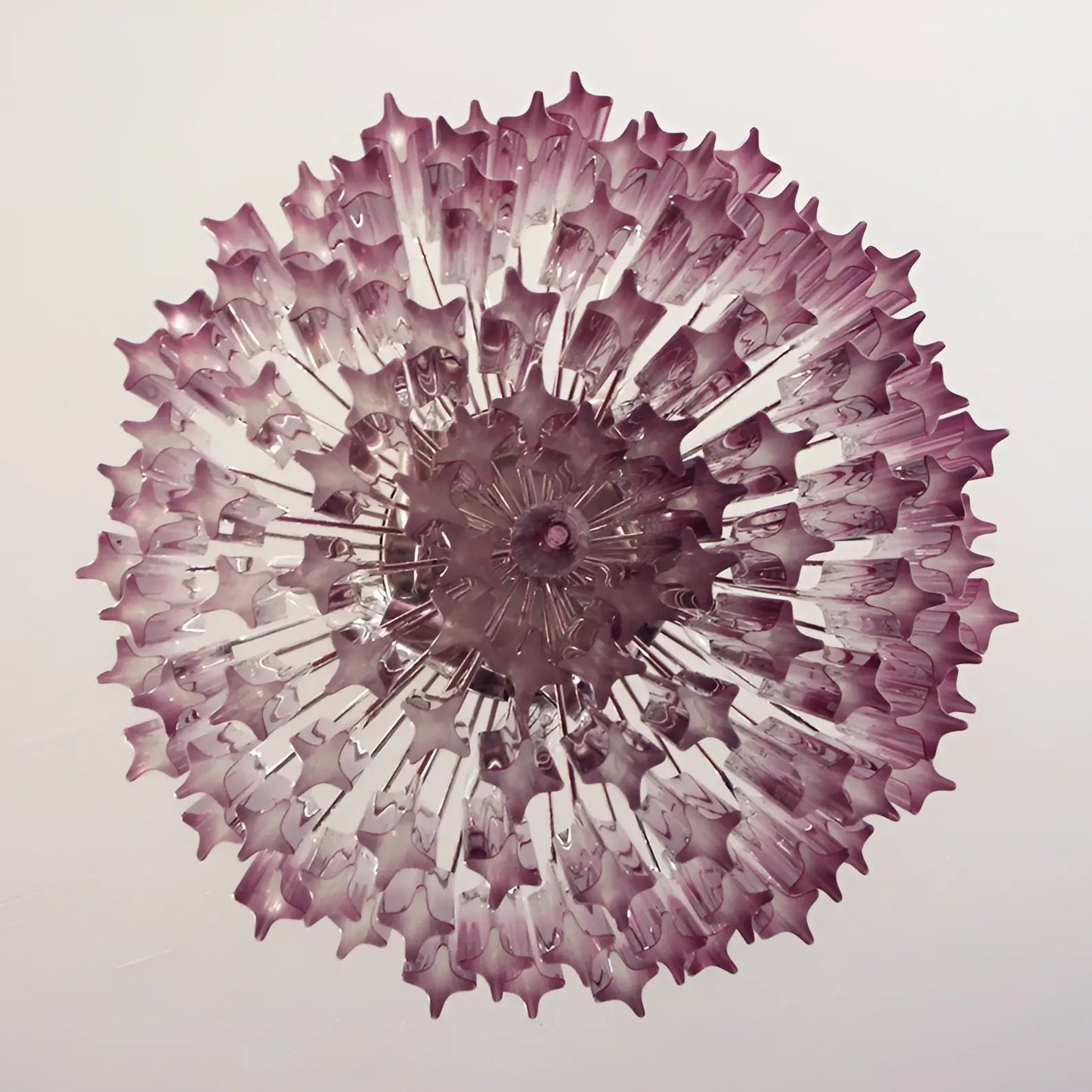 Gorgeous Murano Quadriedri Prisms Chandelier