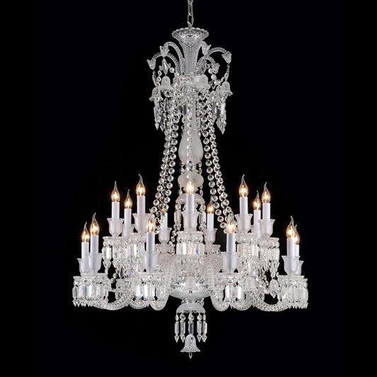 24 lights long neck Zenith Baccarat crystal chandelier