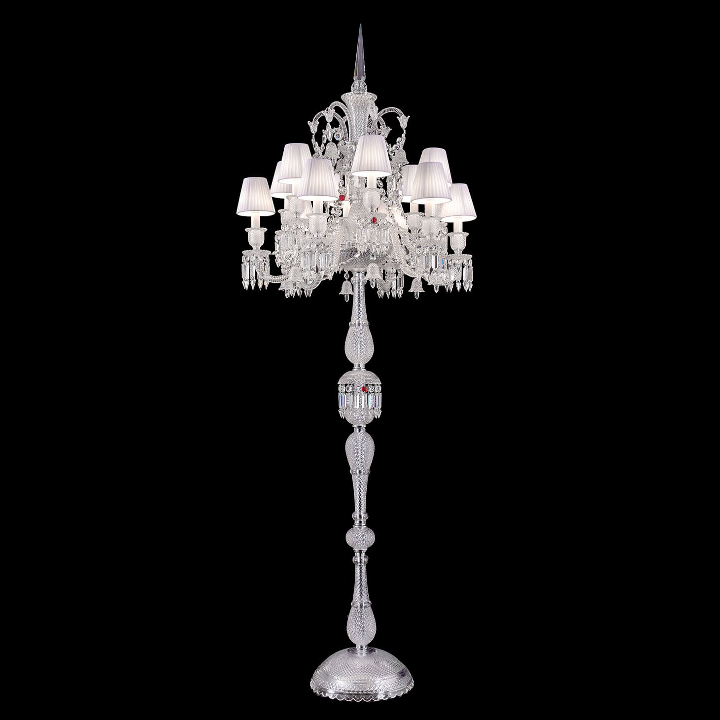 Baccarat ZÉNITH CANDELABRA with Fabric shade