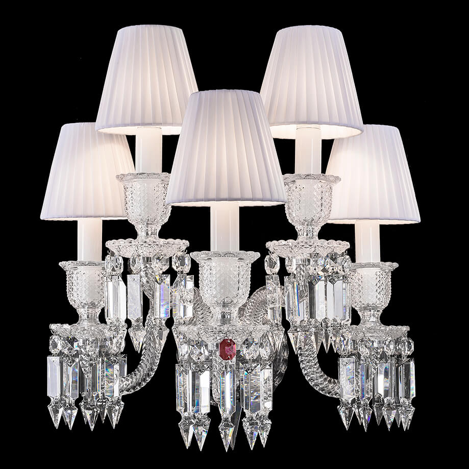 5 lights Baccarat Zenith Wall Sconces