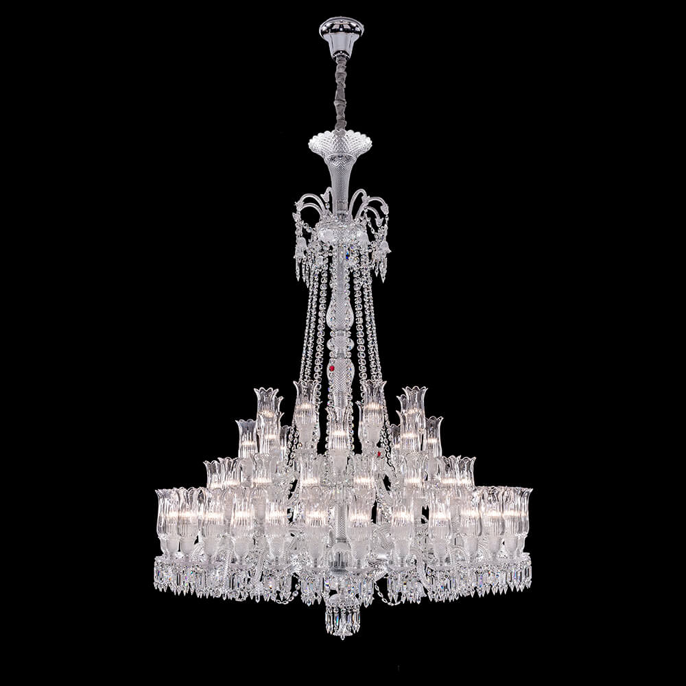 67 Lights Baccarat Large Entrance Chandelier