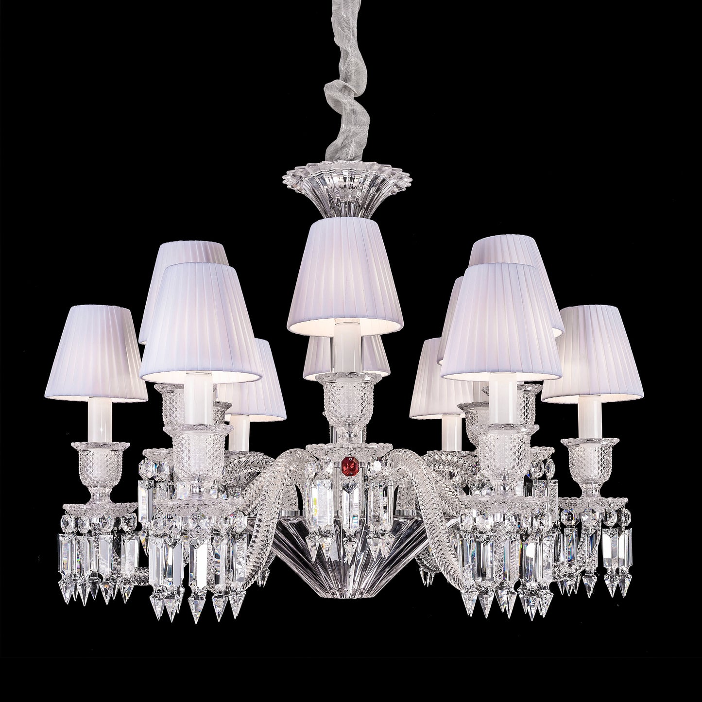 Baccarat style 12 Lights Zenith Chandelier