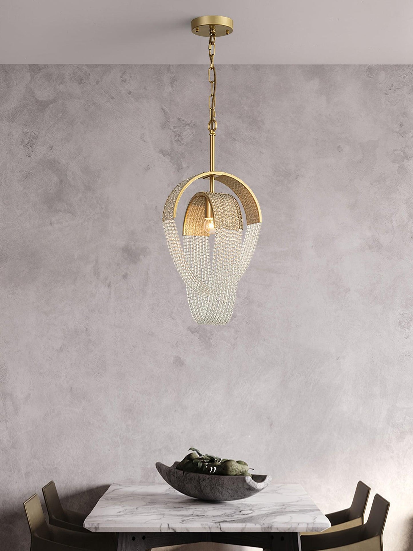 Mesh Crystal Chandelier