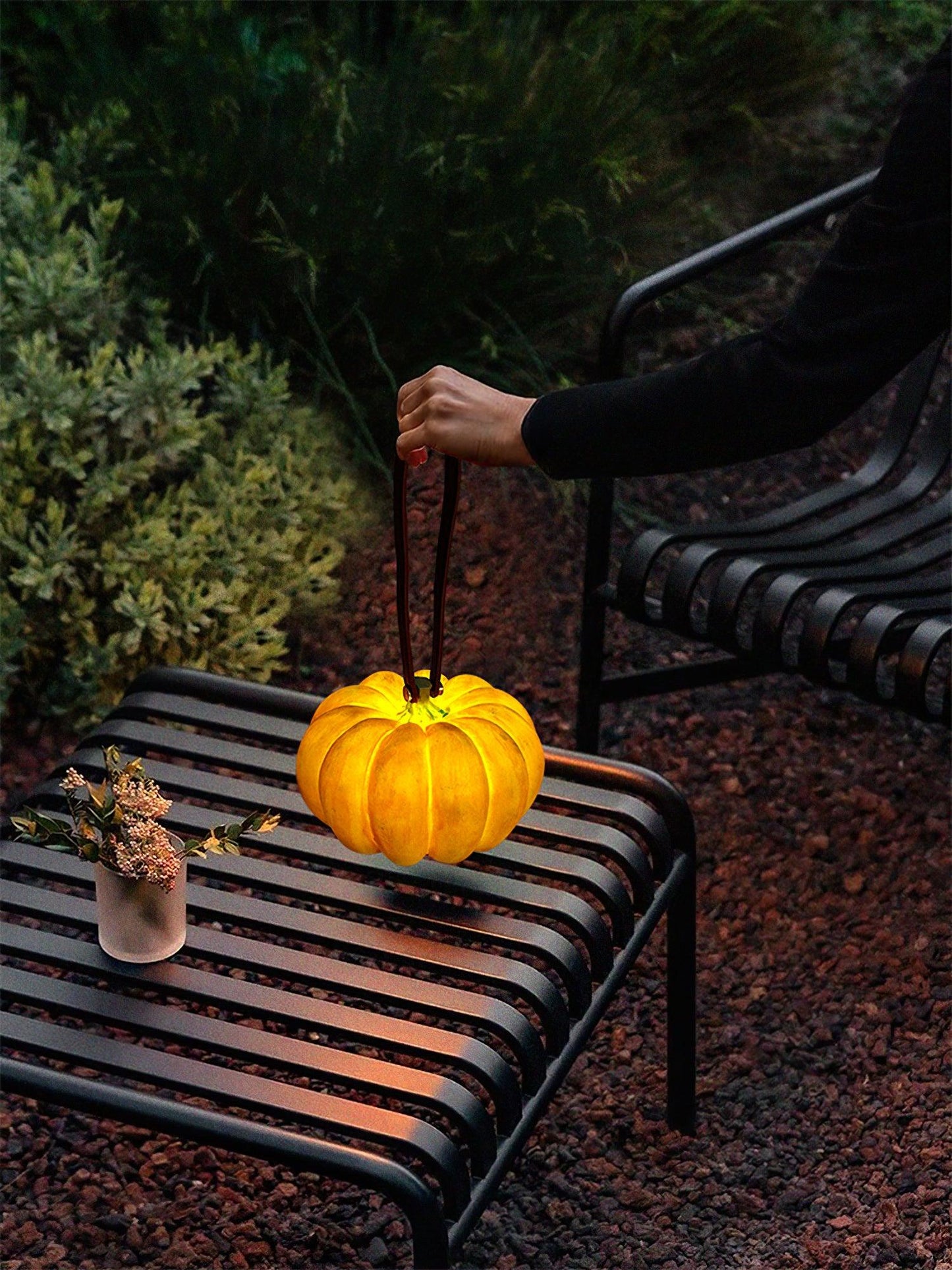 Portable Pumpkin Built-in Battery Table Lamp